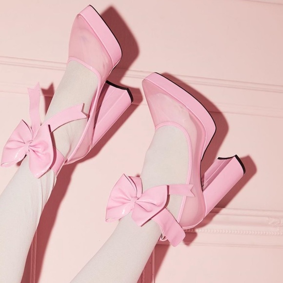 New 🎀Sugar Thrillz x Dolls Kill Pink Pumps - Picture 6 of 6